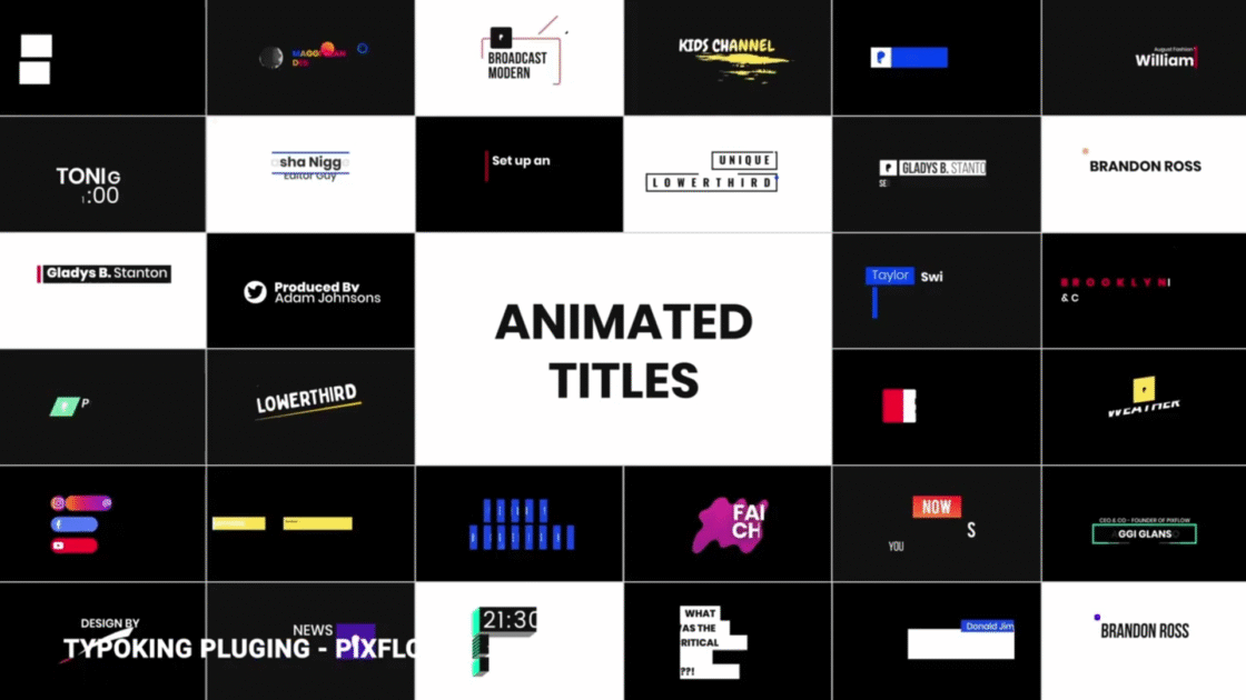 2D and Typography MOTION DESIGN REEL